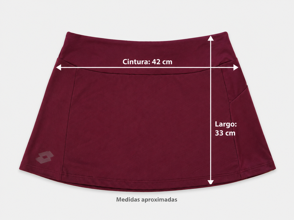 Falda Lotto Skirt Tawny Red Talla XS