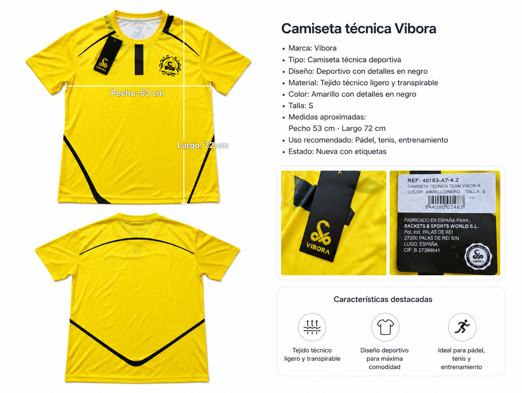 Camiseta Vibora Tecnica Talla S
