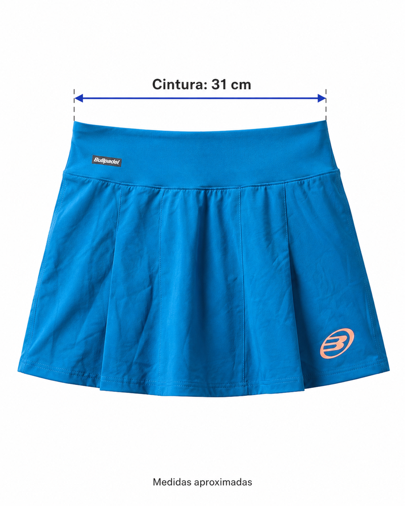Falda Bullpadel Azul Intenso Talla XL
