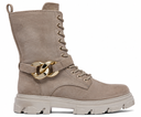 Botas Altas Lovely Skull Kids Beige Talla 32