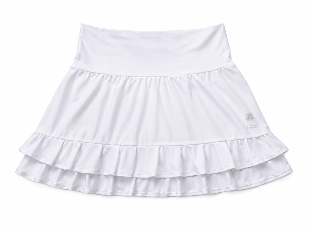 Falda Cartri Tablas Blanca Talla L