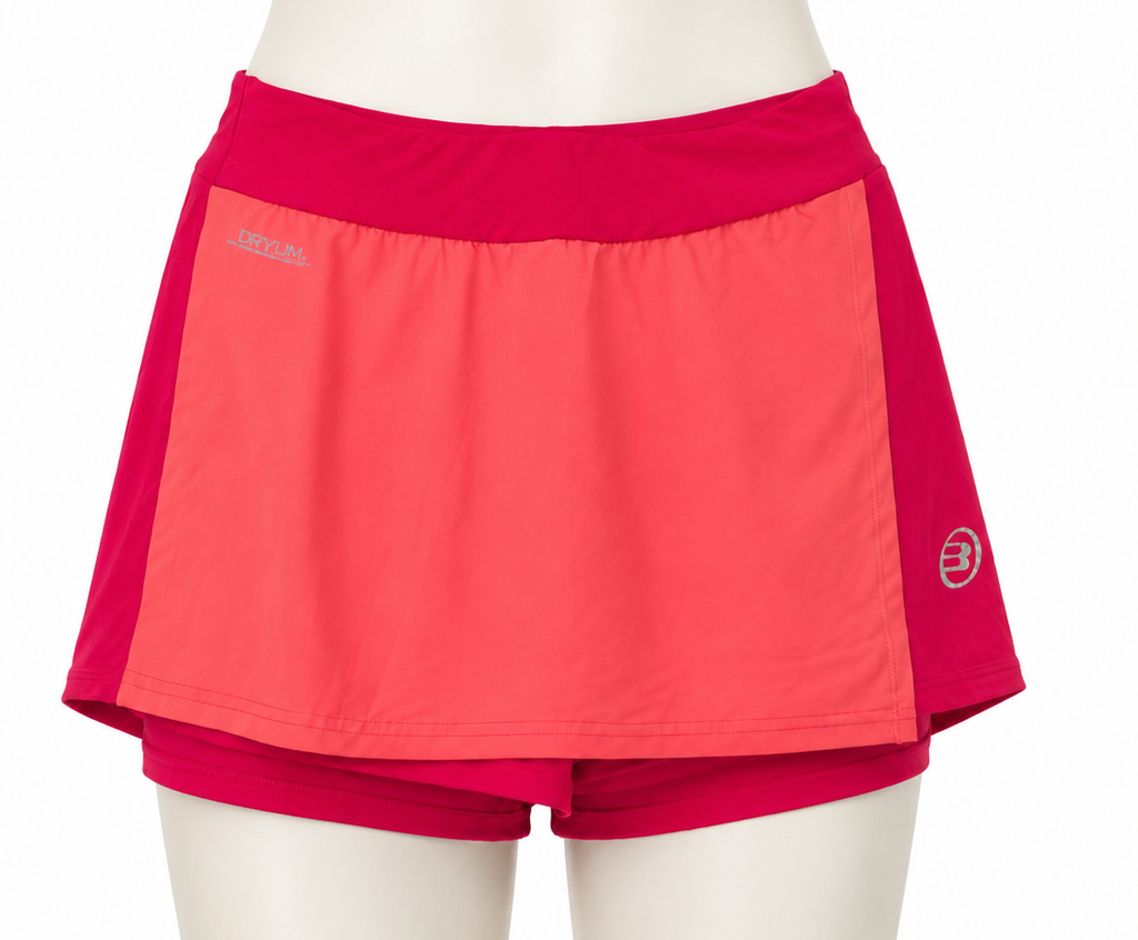 Falda Bullpadel rosa y coral Talla L