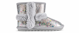 [RF00047] Botas nini &amp; girls Silver y pelo gris · Talla 26