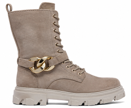 [RF00049] Botas Altas Lovely Skull Kids Beige Talla 32